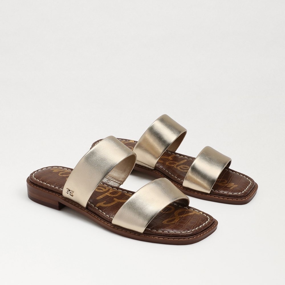 Sam Edelman Haydee Slide Sandals in Gold